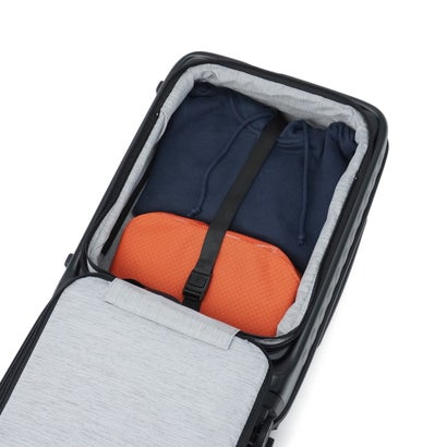 正規品10年保証 スーツケース 機内持ち込み フロントオープン Sサイズ キャリーケース 軽量 軽い 拡張 おしゃれ TSAロック 37L-42L拡張可能 Cubo Small SRefresh （ブラック）｜詳細画像