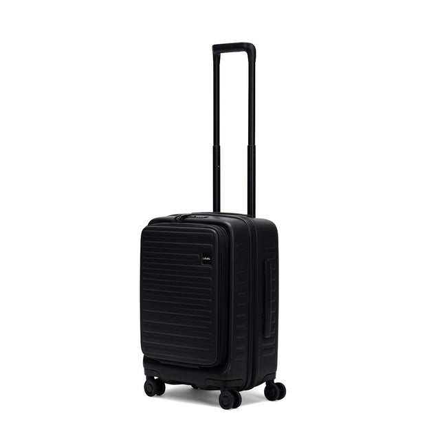 正規品10年保証 スーツケース 機内持ち込み フロントオープン Sサイズ キャリーケース 軽量 軽い 拡張 おしゃれ TSAロック 37L-42L拡張可能 Cubo Small SRefresh （ブラック）