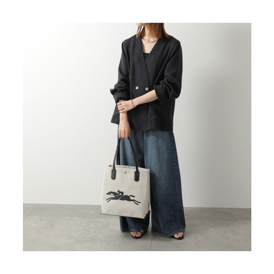 ロンシャン LONGCHAMP Longchamp トートバッグ 10090HSG037 コットン