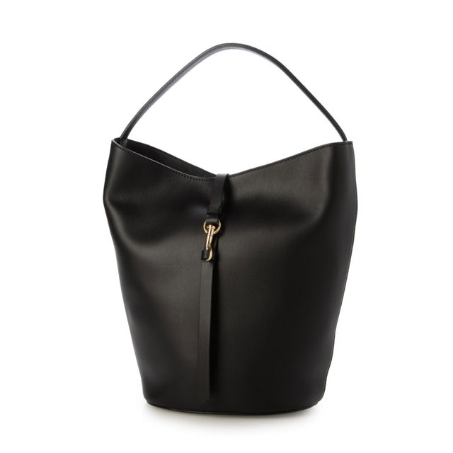 2WAY ソフトバケットバッグ （ブラック）