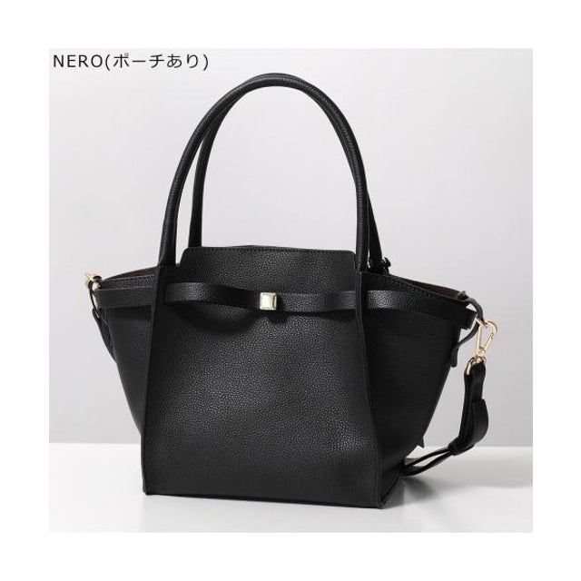 ハンドバッグ 3130 NAOMI ミニトート （NERO/ブラック(ポーチあり)）