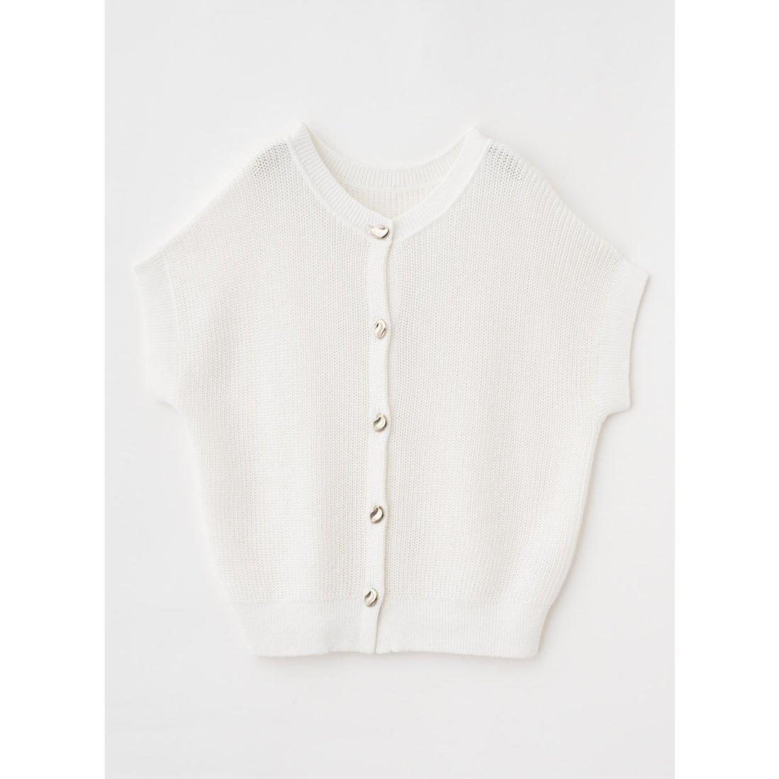 LOUNIE♡2WAYフロントボタンニットベスト ルーニィ LOUNIE 2WAYフロントボタンニットベスト （オフ