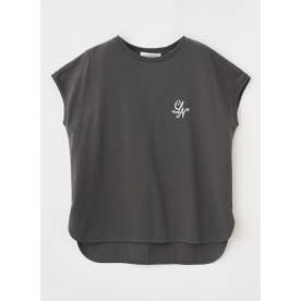 ルーニィ LOUNIE リラックスシルエットロゴTシャツ （オフ×レッド