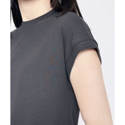 ロワ LOWO フレンチスリーブクルーネックTシャツ カットソー（シルバー）｜詳細画像