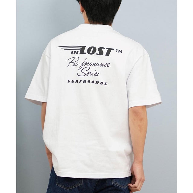 半袖 Tシャツ メンズ バックプリント ブランドロゴ （WHT）