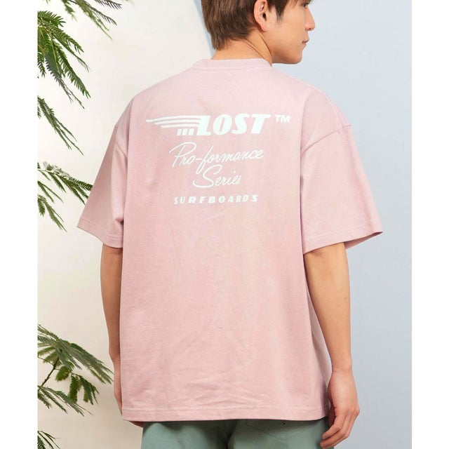 半袖 Tシャツ メンズ バックプリント ブランドロゴ （PNK）