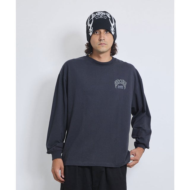 長袖 Tシャツ ロンT メンズ BACK STACKED （OBLK）