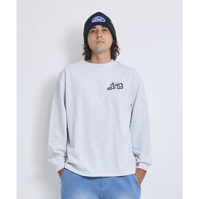 長袖 Tシャツ ロンT メンズ EYEBALL LAM （AGRAY）