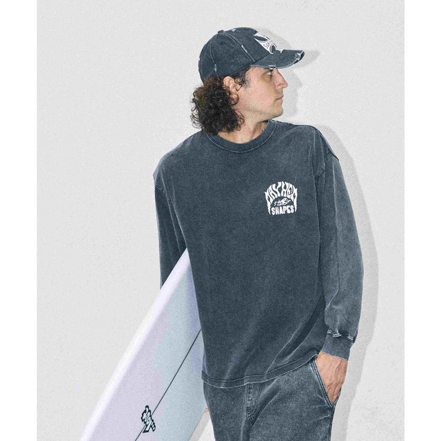 長袖 Tシャツ ロンT メンズ バックプリント MEYHEM （CBLK）