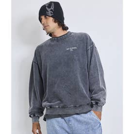 トレーナー スウェット メンズ 裏毛 CROSSED CREW （CBLK）