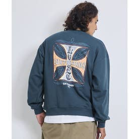 トレーナー スウェット メンズ 裏毛 CROSSED CREW （MOSS）