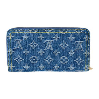 長財布(ラウンドファスナー) モノグラム・チェリーデニム LV×TM ジッピー・ウォレット M23161 （ブルー）｜詳細画像