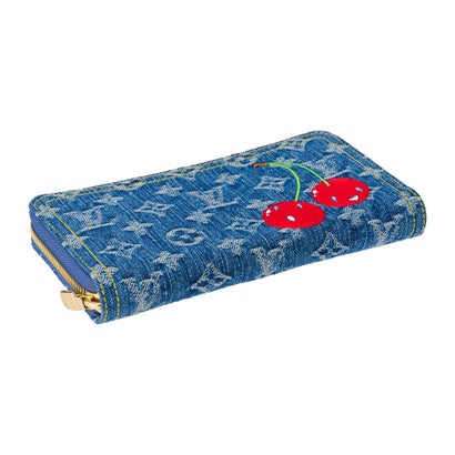 長財布(ラウンドファスナー) モノグラム・チェリーデニム LV×TM ジッピー・ウォレット M23161 （ブルー）｜詳細画像