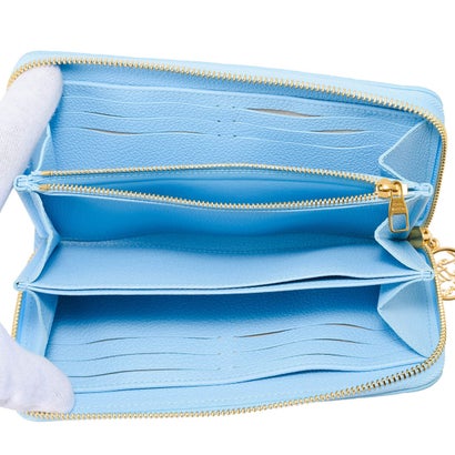 ルイ ヴィトン Louis Vuitton 長財布(ラウンドファスナー) モノグラム アンプラント レインボー ジッピー・ウォレット M28294 （グレープブルー）｜詳細画像