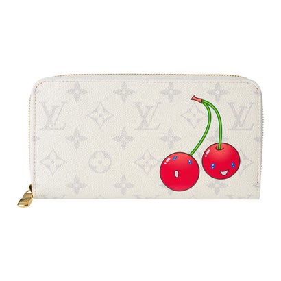 ルイ ヴィトン Louis Vuitton 長財布(ラウンドファスナー) モノグラム・チェリー LV×TM ジッピー・ウォレット M14240 （ホワイト）｜詳細画像