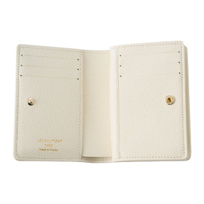 ルイ ヴィトン Louis Vuitton 2つ折り財布 モノグラム アンプラント ポルトフォイユ・クレア M28274 （ミルキーホワイト/ブルー）｜詳細画像