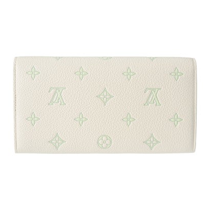 ルイ ヴィトン Louis Vuitton 長財布 モノグラム アンプラント ポルトフォイユ・サラ M27740 （ミルキーホワイト/グリーン）｜詳細画像