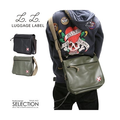 ラゲッジ レーベル ライナー ショルダーバッグ 951ー09236 吉田カバン メンズ 赤バッテン 斜めがけ かっこいい LUGGAGE LABEL （カーキ【30】）｜詳細画像