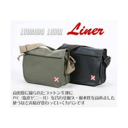 ラゲッジ レーベル ライナー ショルダーバッグ 951ー09236 吉田カバン メンズ 赤バッテン 斜めがけ かっこいい LUGGAGE LABEL （カーキ【30】）｜詳細画像