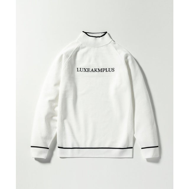 リュクス エーケーエム プラス/メンズ/LIGHT MOCK NECK KNIT （white）