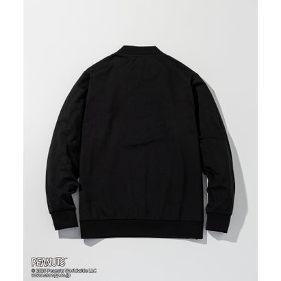 リュクスエイケイエムプラス LUXEAKMPLUS ゴルフ【スヌーピー】チャーリー・ブラウンラインストーンモックネックTシャツ （black）｜詳細画像
