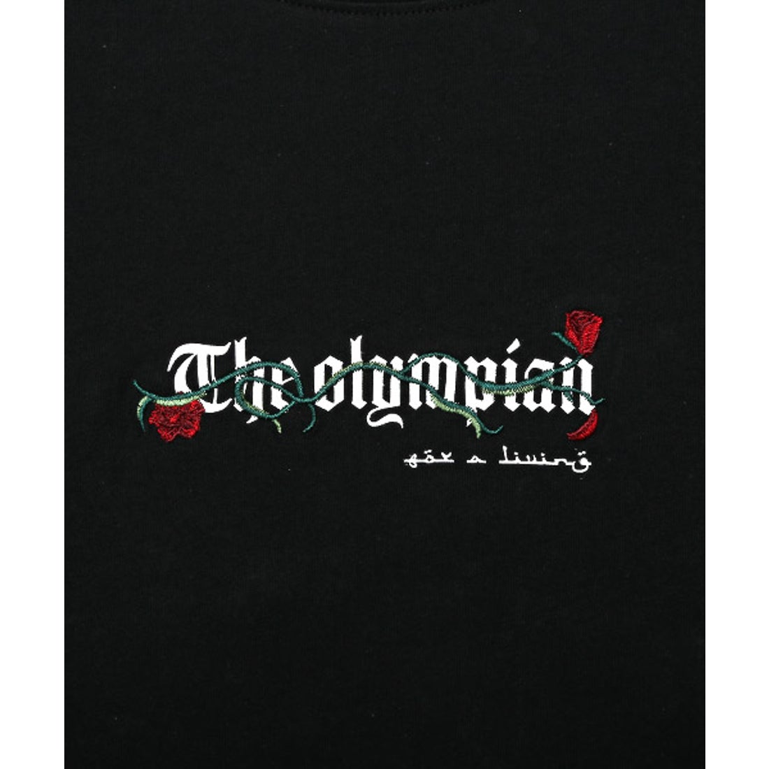 ラグスタイル LUXSTYLE バラ刺繍バックプリントTシャツ/Tシャツ メンズ 