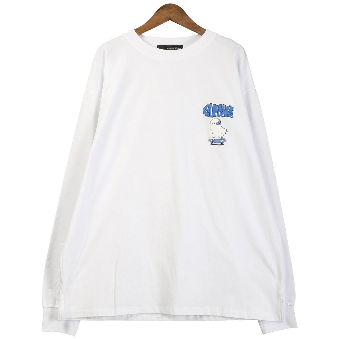 ラグスタイル LUXSTYLE おばけグラフィック発泡プリントロンT 
