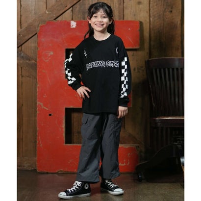 長袖 Tシャツ ロンT キッズ 子供 プリント （WHITE）｜詳細画像