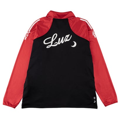 LUZeSOMBRA THICK HALF ZIP TOP(ブラック×レッド)｜詳細画像