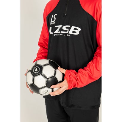 LUZeSOMBRA THICK HALF ZIP TOP(ブラック×レッド)｜詳細画像