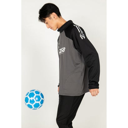 LUZeSOMBRA THICK HALF ZIP TOP(チャコール×ブラック)｜詳細画像