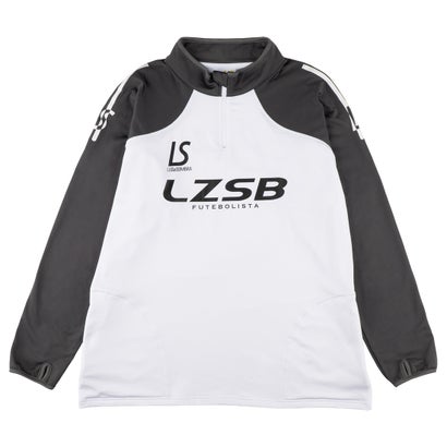 LUZeSOMBRA THICK HALF ZIP TOP(ホワイト×チャコール)｜詳細画像