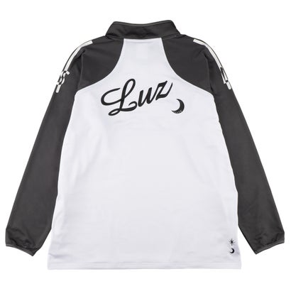 LUZeSOMBRA THICK HALF ZIP TOP(ホワイト×チャコール)｜詳細画像