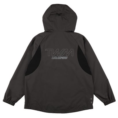 LUZeSOMBRA TWM TAFTA MESH CURVE ZIP JKT(チャコール)｜詳細画像