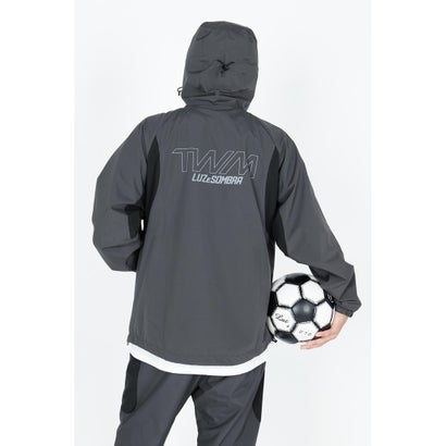 LUZeSOMBRA TWM TAFTA MESH CURVE ZIP JKT(チャコール)｜詳細画像