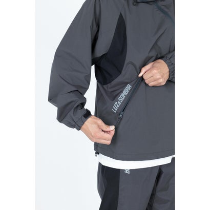 LUZeSOMBRA TWM TAFTA MESH CURVE ZIP JKT(チャコール)｜詳細画像