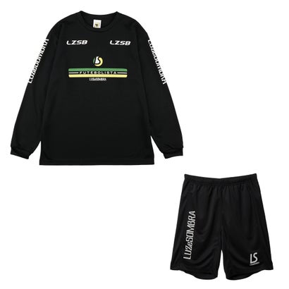 LUZeSOMBRA RHOMBUS L/S PRA SHIRT&SIMPLE STANDARD PRA PANTS(ブラック×ブラック)｜詳細画像