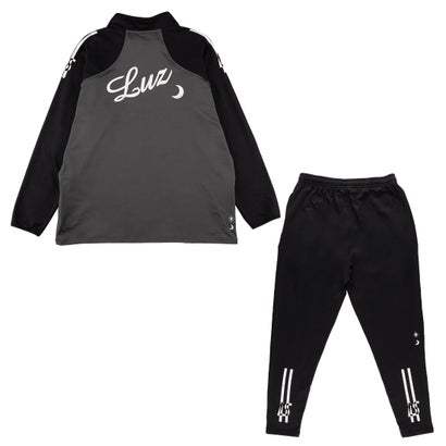 LUZeSOMBRA THICK HALF ZIP TOP&THICK SLIMFIT LONG PANTS(チャコール×ブラック)｜詳細画像