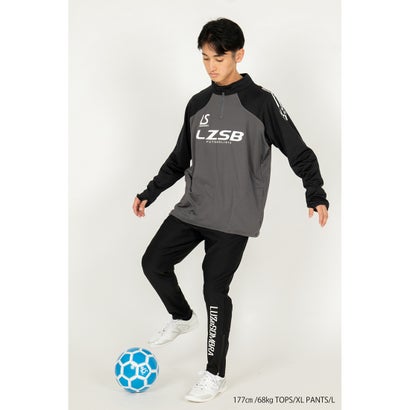 LUZeSOMBRA THICK HALF ZIP TOP&THICK SLIMFIT LONG PANTS(チャコール×ブラック)｜詳細画像