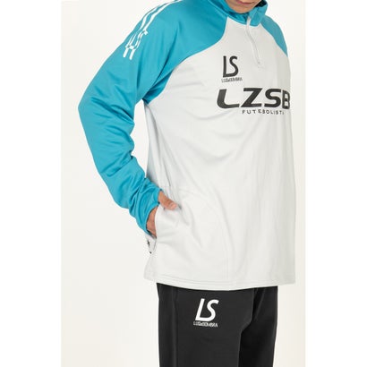 LUZeSOMBRA THICK HALF ZIP TOP&THICK SLIMFIT LONG PANTS(ライトグレー×ブラック)｜詳細画像