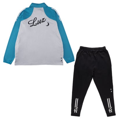 LUZeSOMBRA THICK HALF ZIP TOP&THICK SLIMFIT LONG PANTS(ライトグレー×ブラック)｜詳細画像