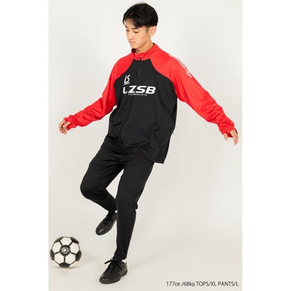LUZeSOMBRA THICK HALF ZIP TOP&THICK SLIMFIT LONG PANTS(ブラック×ブラック)｜詳細画像