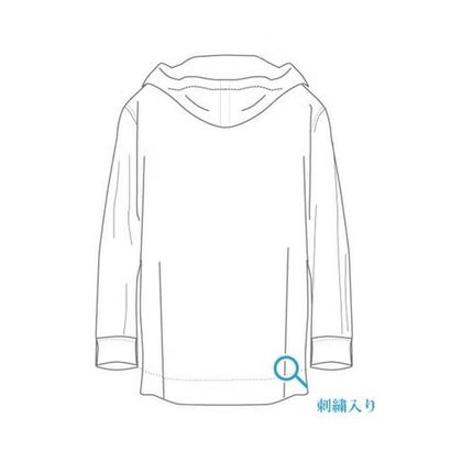 綿麻フーディブラウス （グレー）｜詳細画像