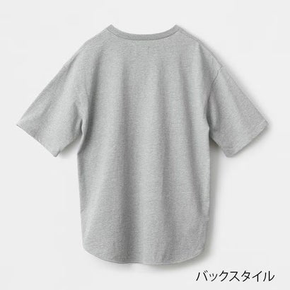 アメリカンドライ天竺ラウンドヘムTシャツ （グレー）｜詳細画像
