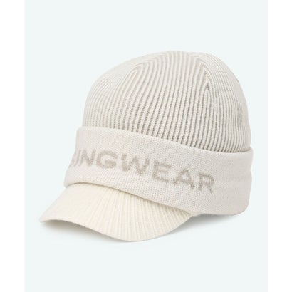 マンシングウェア MUNSINGWEAR 毛混ツバ付きニットキャップ｜詳細画像