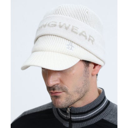 マンシングウェア MUNSINGWEAR 毛混ツバ付きニットキャップ｜詳細画像