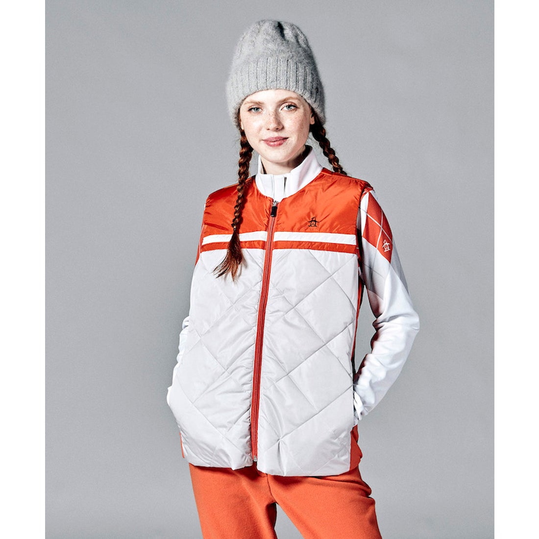Munsingwear HEATNAVIはっ水3wayブルゾン【アウトレット】（オレンジ 