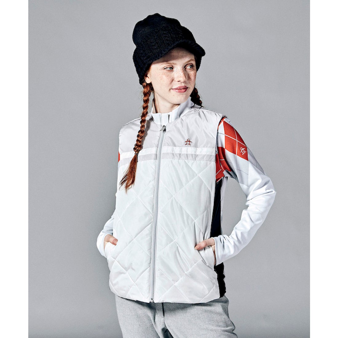 Munsingwear HEATNAVIはっ水3wayブルゾン【アウトレット】（オレンジ 