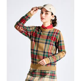 ♡極美品♡Munsingwear チェック ジャケット パーカー ウェア MUNSINGWEAR チェック柄クルーネックセーター -デサントストア