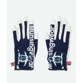 ＊未使用＊【マンシングウェア】ゴルフミトン　golf mitten マンシングウェア MUNSINGWEAR ロゴプリントゴルフグローブネイル